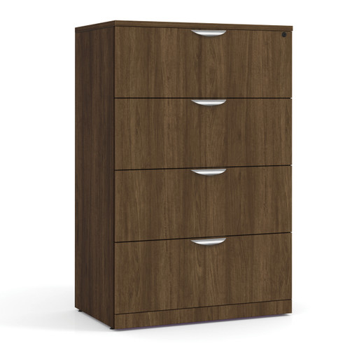 OfficeSource | OS Laminate Lateral Files | 4 Drawer Lateral File Cabinet