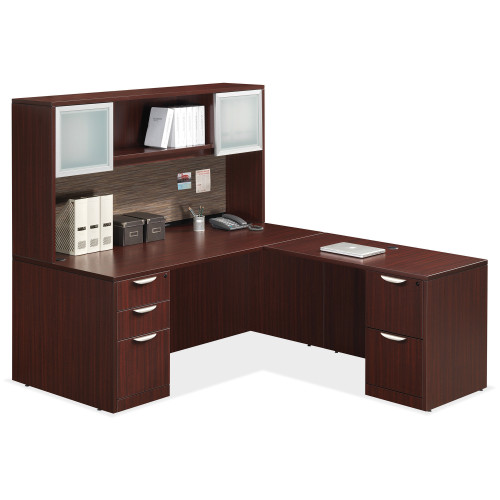 OfficeSource OS Laminate Collection L Shape Typical - OS89