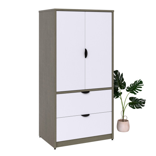 2 Drawer Lateral 2 Door Storage with Locks - 36"W x 20"D