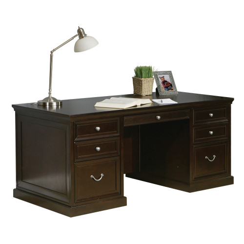 OfficeSource | Markle | 68"W Double Pedestal Desk