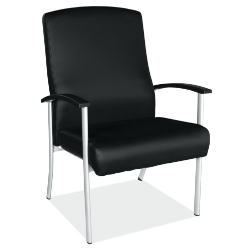 OfficeSource OS Big & Tall Collection Big and Tall Guest Chair with Silver Frame 1