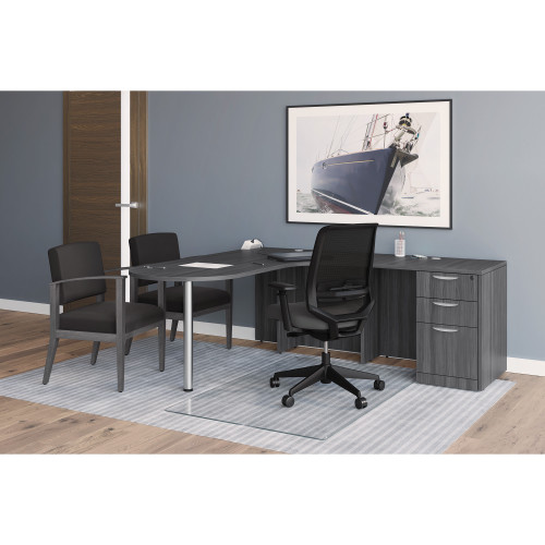 OfficeSource Tempered Glass Chair Mats 48" x 72" Glass Chair Mat COE