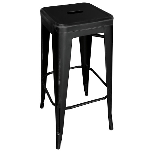 OfficeSource In-Or-Out Collection 30"H Backless Indoor/Outdoor Distressed Bar Stool