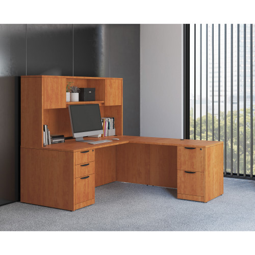 OfficeSource OS Laminate Collection L Shape Typical - OS257