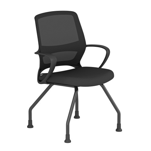 OfficeSource | Orion | Mesh Back Guest Chair with Black Frame