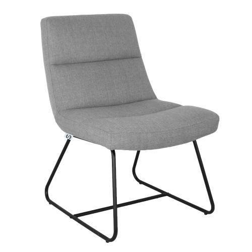 OfficeSource | Sutton | Upholstered Lounge Chair with Sled Base