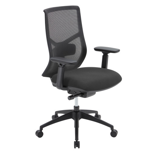 OfficeSource Starlight High Back Luxe Task Chair with Black Frame