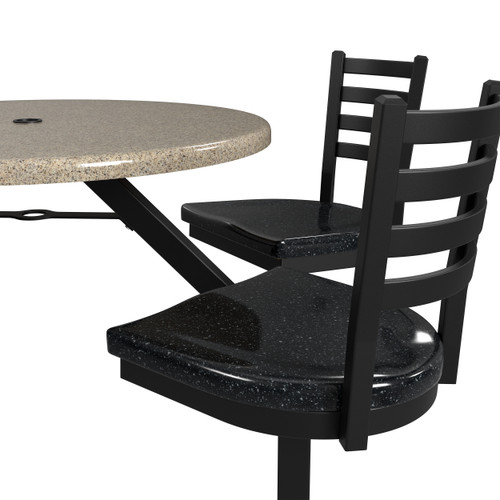 Covey , Outdoor Multi-Purpose, Cluster Table with 4 Seats, 36