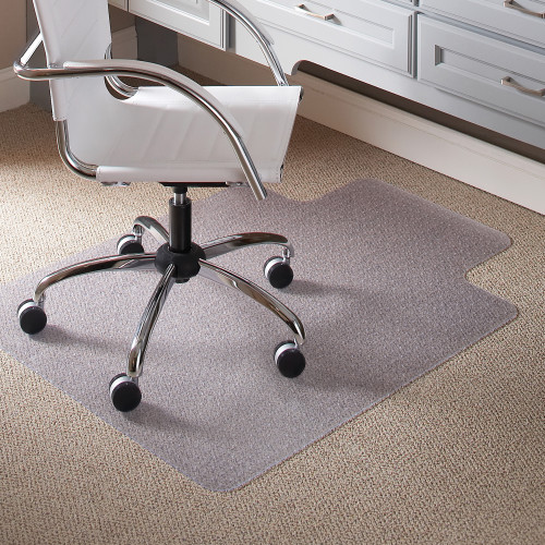 OfficeSource by ES Robbins Everlife Chair Mat for Low Pile Carpet, 36" x 48" with Lip, Clear