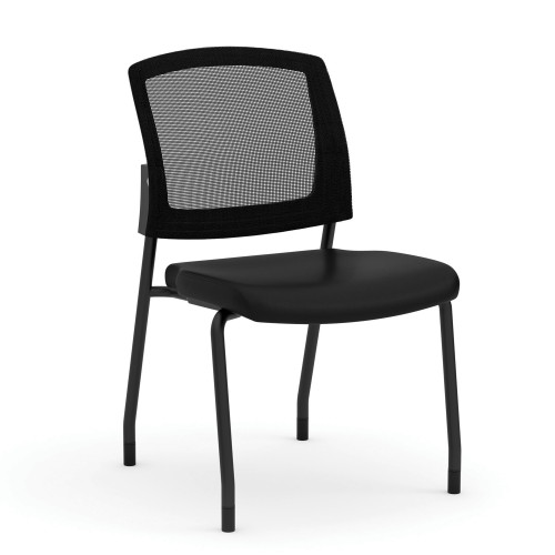 OfficeSource | Parson | Armless Micro Mesh Back Side Chair - Antimicrobial