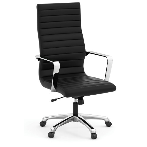 OfficeSource Tre Lite Collection Executive High Back Chair with Chrome Frame