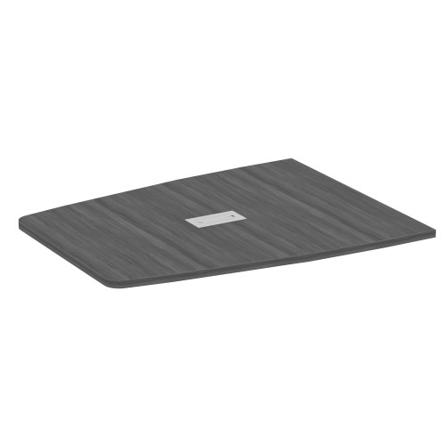 OfficeSource | Conference/Multi-Purpose Tables | Half Boat Shape Top - Requires Base - 60.5"