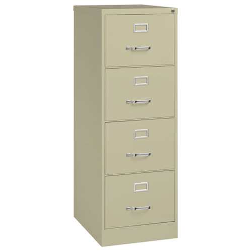 OfficeSource Steel Vertical File Collection 4 Drawer Vertical File Cabinet, 26.5" Deep, Legal