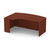 OfficeSource | OS Laminate | Bow Front Desk Shell with Left Corner Extension