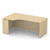 OfficeSource | OS Laminate | Left Desk Shell with Corner Extension