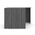 OfficeSource | OS Laminate | Right Desk Shell with Corner Extension
