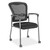 OfficeSource | CoolMesh | Mesh Back Guest Chair with Arms and Titanium Gray Frame - Fabric