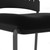 OfficeSource Aero Collection Armless Guest or Side Chair with Black Fabric Seat and Titanium Frame