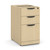 OfficeSource Full Pedestal | 3 Drawers | Maple Finish