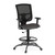 OfficeSource | CoolMesh Pro Collection | All Mesh  Task Stool with Adjustable Arms and Footring with Black Frame