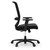 OfficeSource Spartan Collection Mesh Mid Back Task Chair with Black Seat and Black Frame