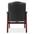 OfficeSource | Lancaster Collection | Guest Chair with Mahogany Frame - 27"D