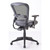 OfficeSource | Spice | Mesh Mid Back Chair with Black Leather Seat