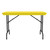 OfficeSource | Colorful Blow Mold Folding Tables | Fixed Height Blow Mold Table - 48" x 24"