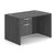 OfficeSource OS Laminate Collection Single 3/4 Pedestal Desk - 48" x 30"