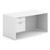 OfficeSource OS Laminate Collection Single 3/4 Pedestal Desk - 60" x 30"