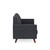 OfficeSource | Partridge | Loveseat with Light Wood Legs