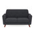 OfficeSource | Partridge | Loveseat with Light Wood Legs