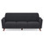 OfficeSource Partridge Collection Sofa with Dark Cherry Wood Legs