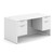 OfficeSource OS Laminate Collection Double 3/4 Pedestal Desk - 60" x 30"