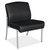 OfficeSource | OS Big & Tall | Big and Tall Armless Guest Chair with Silver Frame