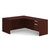 OfficeSource OS Laminate Collection Single 3/4 Pedestal "L" Desk - 60" x 30"