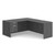 OfficeSource OS Laminate Collection Single 3/4 Pedestal "L" Desk - 66" x 30"