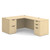 OfficeSource OS Laminate Collection Double Full Pedestal "L" Desk - 60" x 30"