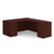 OfficeSource OS Laminate Collection Double Full Pedestal "L" Desk - 66" x 30"