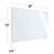 OfficeSource SafeGuard Barrier Collection Clear Acrylic Screen with Rounded Edges - 30"W x 15"H