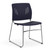 OfficeSource Stacked Seating Armless Stackable Side Chair with Chrome Frame