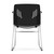 OfficeSource Stacked Seating Stackable Side Chair with Chrome Frame