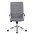 OfficeSource | Ridge | Executive High Back Task Chair w/Chrome Frame and Ribbed Back