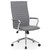 OfficeSource | Ridge | Executive High Back, Ribbed Back  Task Chair w/Chrome Base