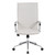 OfficeSource | Ridge Collection | Executive High Back Task Chair w/Chrome Frame and Ribbed Back