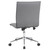 OfficeSource | Ridge | Executive Mid Back Armless, Ribbed Back Task Chair  w/Chrome Base
