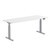 3-Stage, Deluxe Electric, Height Adjustable 24"D x 60"W  Desk w/White Top - PLTHATFEET24 Included