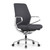 OfficeSource | Veneto | Executive Mid-Back Chair with Polished Aluminum Frame