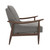 OfficeSource Mira Wood Arm Upholstered Lounge Chair