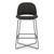 OfficeSource | Jola | Bar Height Fabric Stool with Black Metal Base - Set of 2